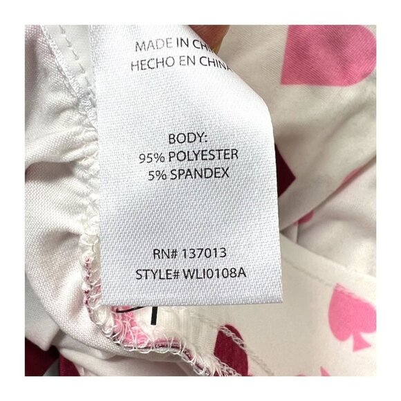 Wildfox Intimates Womens Red White Hearts Soft Shorty Pajamas 2 Pc Sets Sz L New - Picture 7 of 14